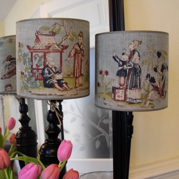 Helemaal droog Gedateerd zelfstandig naamwoord Atelier Kleur | Lampenkappen - Linnen lampenkapjes met Chinees motief